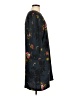 Ann Taylor 100% Polyester Floral Black Casual Dress Size 12 - photo 4