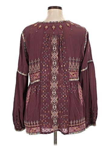 Johnny Was Long Sleeve Silk Top (view 2)