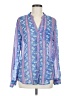 Kut from the Kloth 100% Polyester Blue Long Sleeve Blouse Size M - photo 1