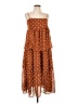 Forever 21 100% Polyester Polka Dots Brown Casual Dress Size L - photo 1