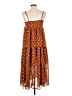 Forever 21 100% Polyester Polka Dots Brown Casual Dress Size L - photo 2