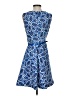 DressBarn Paisley Blue Casual Dress Size 4 - photo 2