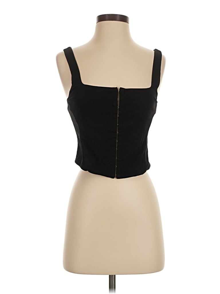 Pre-owned Mable Tube Top Black Strapless Neckline Tops
