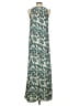 Ann Taylor LOFT 100% Polyester Paisley Teal Casual Dress Size 2 - photo 2