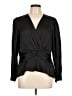 Express 100% Elastic Black Long Sleeve Blouse Size L - photo 1