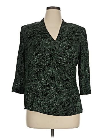 Alex Evenings 3/4 Sleeve Blouse (view 1)