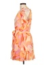 Aqua 100% Polyester Print Orange Cocktail Dress Size L - photo 5
