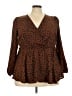BLOOMCHIC Brown Long Sleeve Blouse Size 18 - 20 - photo 1