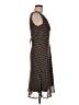 Connected Apparel 100% Polyester Hearts Brown Casual Dress Size 6 - photo 4