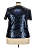 New Look 100% Polyester Blue Short Sleeve Top Size 18 (tall) - photo 2
