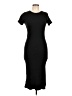 Cotton On Solid Black Casual Dress Size L - photo 1