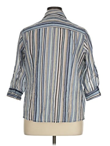 Liz Claiborne 3/4 Sleeve Button-Down Shirt (view 2)