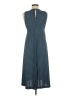 Ann Taylor 100% Polyester Houndstooth Blue Casual Dress Size M - photo 2