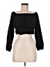 Bershka Black 3/4 Sleeve Top Size M - photo 1