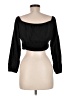 Bershka Black 3/4 Sleeve Top Size M - photo 2