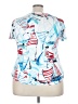 Chaps 100% Cotton Blue Short Sleeve T-Shirt Size 3X - photo 2