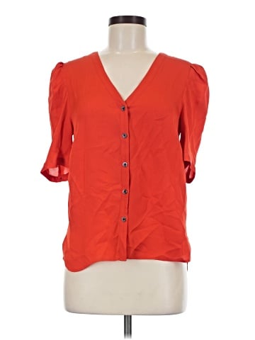 Veronica Beard Short Sleeve Silk Top (view 1)