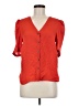 Veronica Beard 100% Silk Red Short Sleeve Silk Top Size 6 - photo 1