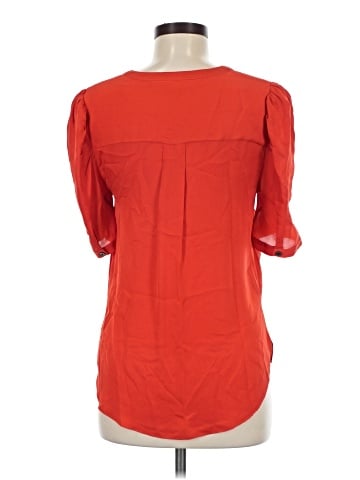 Veronica Beard Short Sleeve Silk Top (view 2)