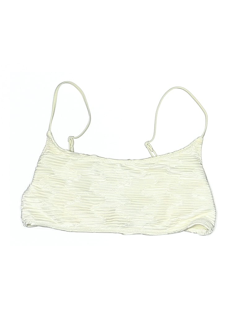 Pre-owned Triangl Swimsuit Top Ivory Swimwear