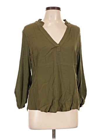 Porridge 3/4 Sleeve Blouse (view 1)