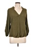 Porridge Green 3/4 Sleeve Blouse Size Lg (3) - photo 1