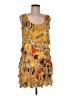 Isle Apparel Print Yellow Cocktail Dress Size M - photo 1