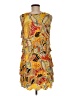 Isle Apparel Print Yellow Cocktail Dress Size M - photo 2