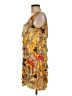 Isle Apparel Print Yellow Cocktail Dress Size M - photo 5