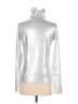 Adriano Goldschmied Metallic Silver Long Sleeve Top Size M - photo 2