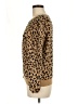 J.Crew Factory Store 100% Cotton Animal Print Brown Pullover Sweater Size M - photo 5