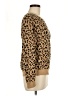 J.Crew Factory Store 100% Cotton Animal Print Brown Pullover Sweater Size M - photo 4