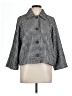 Greylin Checkered-gingham Gray Coat Size L - photo 1