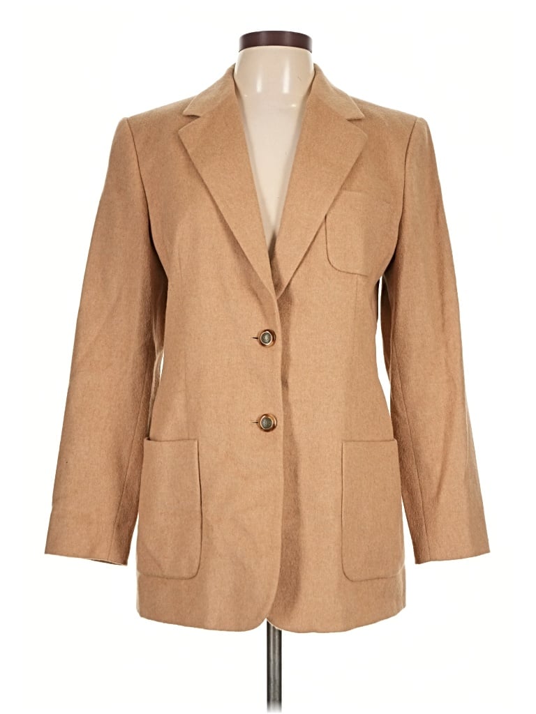 Pre-owned Talbots Blazer Jacket In Tan