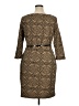 JM Studio Tweed Brown Cocktail Dress Size 16 - photo 2