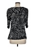 Alfani Silver 3/4 Sleeve Blouse Size M - photo 2
