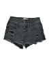 Mudd Hearts Gray Denim Shorts Size 3 - photo 1