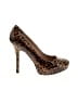 Joan & David Animal Print Brown Heels Size 8 1/2 - photo 1