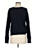 Aqua 100% Cashmere Animal Print Blue Cashmere Pullover Sweater Size S - photo 1