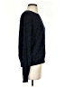 Aqua 100% Cashmere Animal Print Blue Cashmere Pullover Sweater Size S - photo 4