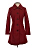 Allegra K 100% Polyester Red Coat Size XS - photo 1