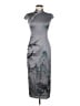 Assorted Brands Graphic Gray Cocktail Dress Size M - photo 1