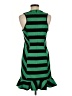 Bebe Stripes Green Casual Dress Size M - photo 2