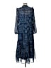 Julia Jordan 100% Polyester Paisley Blue Casual Dress Size 10 - photo 2