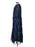 Julia Jordan 100% Polyester Paisley Blue Casual Dress Size 10 - photo 5
