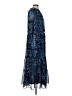 Julia Jordan 100% Polyester Paisley Blue Casual Dress Size 10 - photo 4