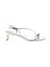 Reformation Metallic Silver Sandals Size 10 - photo 1