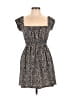 Topshop Animal Print Black Casual Dress Size 6 - photo 1