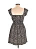 Topshop Animal Print Black Casual Dress Size 6 - photo 2