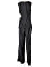 Emma & Michele Stripes Black Jumpsuit Size 6 - photo 2